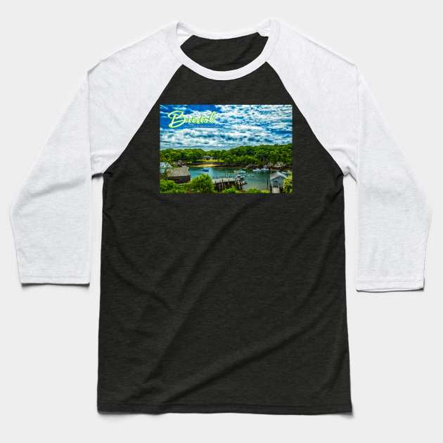 Harbor in Bristol Maine Baseball T-Shirt by Gestalt Imagery